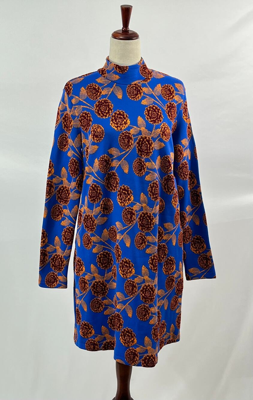 LA DOUBLEJ Sz S Small Long Sleeve Suitcase Dress Floral